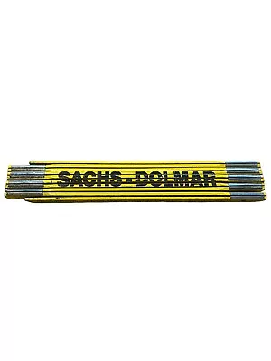 Vintage Sachs-Dolmar Chainsaws Folding Ruler Tool Advertising 78  Yellow Wooden • $45