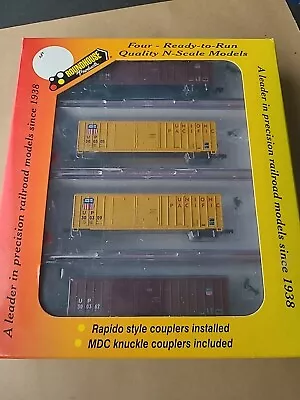 Roundhouse N Scale Ready-To-Run FourPak Freight Cars UP #89446 New In Box • $151.73