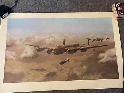 Grand Slam - 617 Squadron Lancaster B Mk 1 Bomber Print By Maurice V Gardner • £13.50