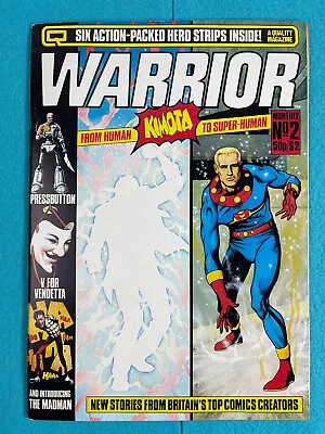$18 • Buy Warrior Magazine #2 - Quality Comics 1982 UK V For Vendetta FN+