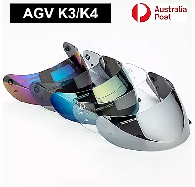 Motorcycle Helmet Visor AGV K3 K4 Helmet Shield Glasses Lens Full Face Day Use • $16.08
