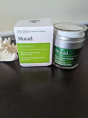 Murad RESURGENCE Retinol Youth Renewal Night Cream 1.7 Oz 50 Ml Full Size NIB • $52.20