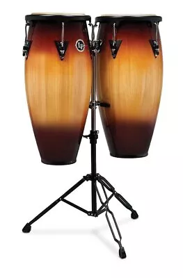 Latin Percussion Aspire 10  & 11  Conga Set W/ Double Stand - Vintage Sunburst • $529.99