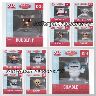 Funko Mini Rudolph Red-Nosed Reindeer Misfit Hermey Clarice Bumble Yukon Minis • $39.90