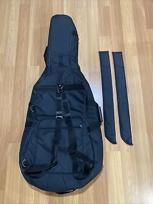 Rainproof Cello Soft Carry Bag With Back Straps And Handle 2 Bow Cases Size 3/4 • $30