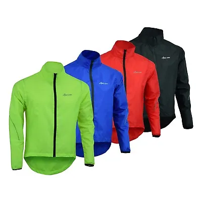 Mens Cycling Waterproof Jacket High Visibility Running Top Rain Coat S To 2XL • $200