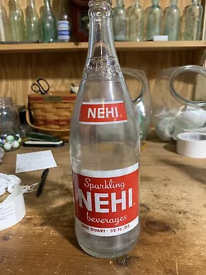 Nehi SODA BOTTLE QUART 32 OZ Royal Crown Bottling Co. Salisbury Md • $12