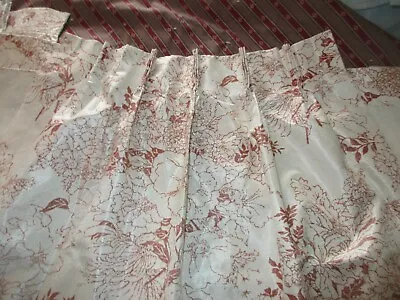 2 Panels Vintage 60's 70's Rubber Backed Pinch Pleat Curtains Drapes - MCM • $40