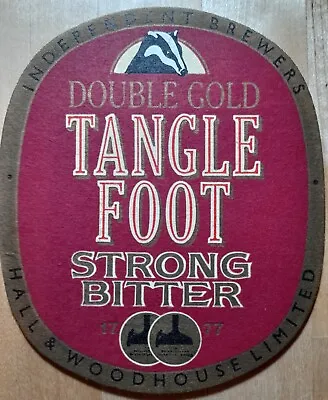Hall & Woodhouse - Beer Mat - Tangle Foot Strong Bitter - Good Condition • £2.95