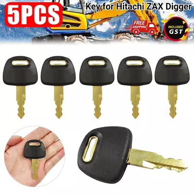 5Pcs Keys For Hitachi Excavator Plant Digger Key H800 AU • $8.69