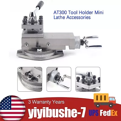 AT300 Mini Lathe Tool Holder Post Assembly Metal Lathe Accessories Bracket 16mm • $116.85