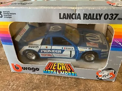 BBURAGO 195 LANCIA RALLY 037 PIONEER RALLY Pioneer Rare Colour Boxed • £55