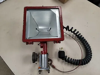Vintage Fire Fighting Rescue Flood Light  Industrial Lamp 500 Watt WORKS GREAT!! • $100