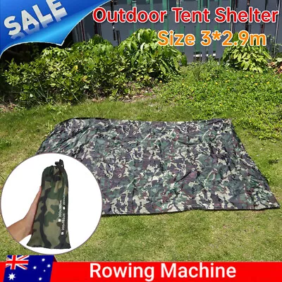 Outdoor Waterproof Army Camo Tent Tarp Sheet Canopy Awning Rain Cover (3 X 2.9m) • $23.07