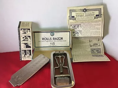 Vintage Rolls Razor Imperial No. 2 Made In England 1920 W/ Original Box & Papers • $15.99