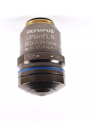 Olympus UPlanFL N 60x /1.25 Oil Iris BX / IX / CX Infinity Microscope Objective • $1399.99