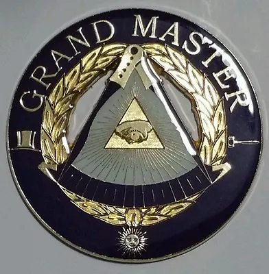 Freemason Masonic Grand Master Cut-Out Car Emblem  • $13.99