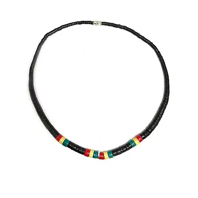 Jamaica Necklace Rasta Africa Beaded Reggae Roots Earth Beads Hippie Necklaces • $15.99