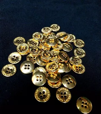 12 Replacement 4 Holes Metal Buttons Lauren Ralph Lauren Gold • $6.99