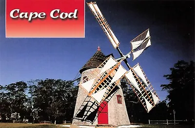 Cape Cod Massachusetts Eastham Windmill Vintage Postcard Unposted • $2.97