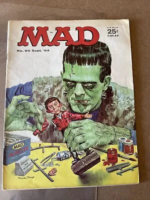 Mad Magazine #89 September 1964 Frankenstein Cover Norman Mingo VG Shipping Incl • $34.90