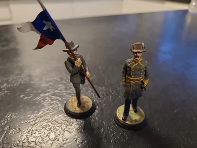 £20 • Buy American Civil War 1st Texas Regiment Figures X 2 Mundiart Miniaturas