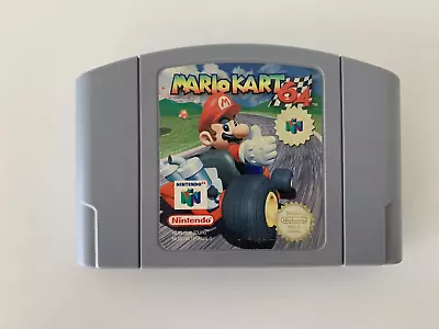 Nintendo 64 (N64) - Mario Kart 64 - Game Cartridge - Tested Working - PAL • $64