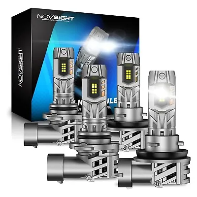 NOVSIGHT 9005 H11 Combo LED Headlight Bulbs Kit High Low Beam 6500k Super Bright • $47