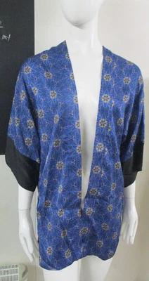 £5.99 • Buy Ladies Blue Floral Kimono Style Top Size 8 NWT