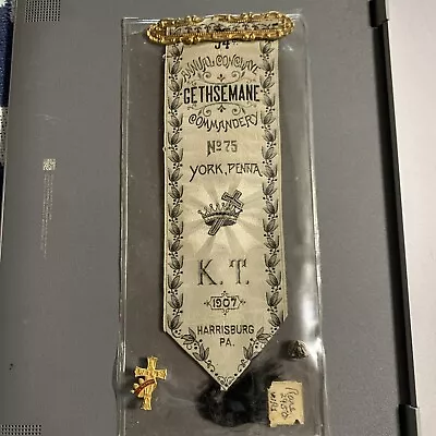 Vintage Masonic 1907 Conclave Ribbon • $5