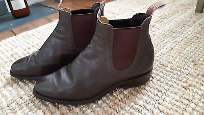 RM Williams Ladies Kangaroo Leather Boots Fits Size 5 UK Leather Sole • £69.99