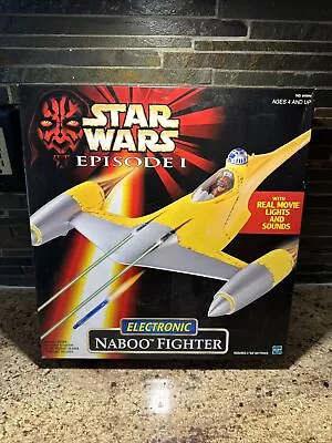 Star Wars Hasbro Phantom Menace Episode 1 Electronic Naboo Starfighter 1998 New • $49.99