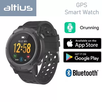 Altius Premium Multisport Smart Watch W/ GPS Heart Rate Monitor Pedometer IP68 • $69.88