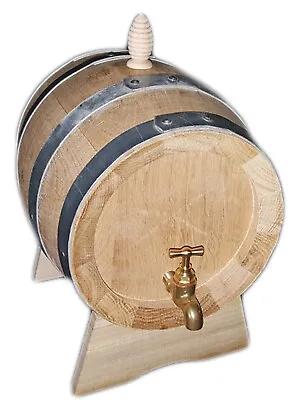 5 L Oak Wooden Barrel Cask Casks Barrelswith Brass Tap  Made In Italy • $120
