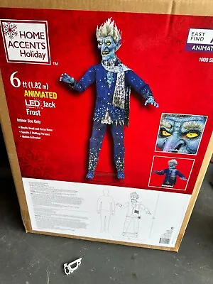 6 Ft Animated LED Jack Frost Home Depot Christmas Animatronic -IN HAND/FAST SHIP • $300