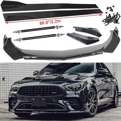 Carbon Fiber Front Bumper Lip Side Skirt/ Strut Rods/ For Mercedes-Benz W211 • $149.99