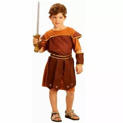 Child Boys Roman Soldier Gladiator Warrior Fancy Dress Outfit. Medium Children • $30.64