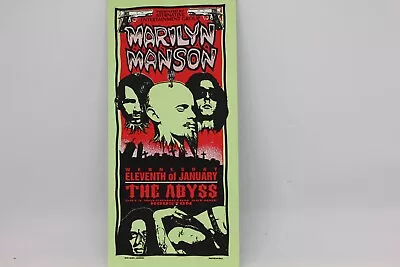 *RARE FIND* Marilyn Manson Mini Concert Art Poster Mark Arminski The ABYSS  • $508.20