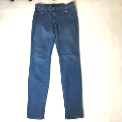 New J Brand Womens Jeans Blue Slim Skinny Stretch Medium Wash Pockets Denim 27 • $12.17