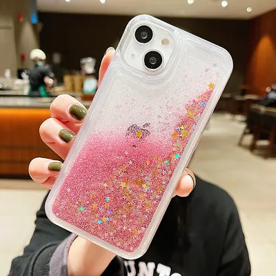 $7.99 • Buy Art Personalised Name Glitter Case Cover For IPhone 14 13 12 11 8 Pro Max Plus