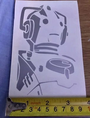 £2.15 • Buy Car Window Decal, Cyberman Dr Who Vinyl Sticker, Laptop, Wall, Door, Van