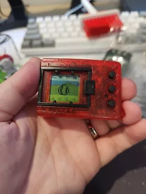 RARE Digimon Version 1 Tamagotchi 1997 V-Pet V1 VER.1 RED BLACK LOOSE • $149.99