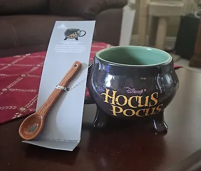 💚 Disney Parks Hocus Pocus Color Changing Cauldron Mug With Spoon Brand New • $14