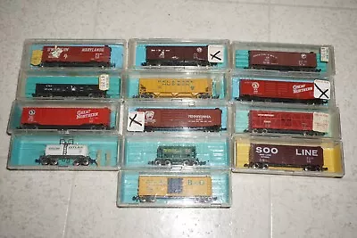 Atlas N Scale Train Lot Of 13  Rolling Stock Great Northern Baltimore Ohio • $0.99