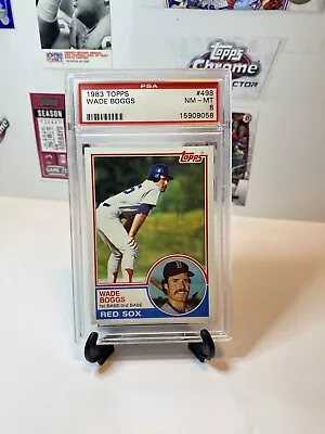 1983 Topps Wade Boggs (Rookie HOF) #498 PSA 8 NM-MT BOSTON RED SOX *STLHOBBIES* • $24.99