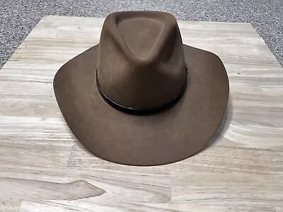 Stetson 4x Beaver Cowboy Hat Brown 7 1/4 • $50
