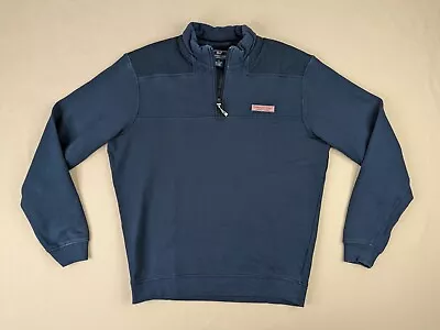 Vineyard Vines Sweater Adult Small Navy Quarter Zip Pull Over • $6.68