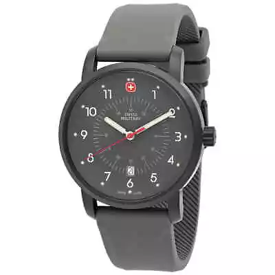 Swiss Military Avenue Quartz Grey Dial Watch 01.1641.320 • $53.90