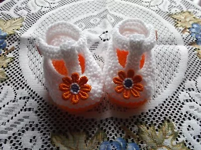 Hand Knitted  Baby Shoes / Booties 0-3 Months  • £2.60