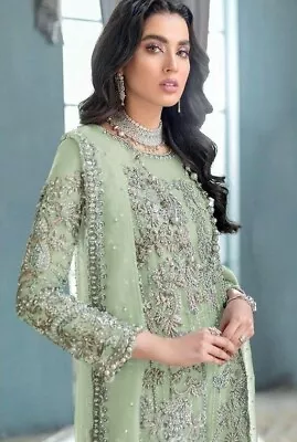 Wedding Dress Gown Indian Pakistani Bollywood Designer Party Wear Salwar Kameez • $43.99